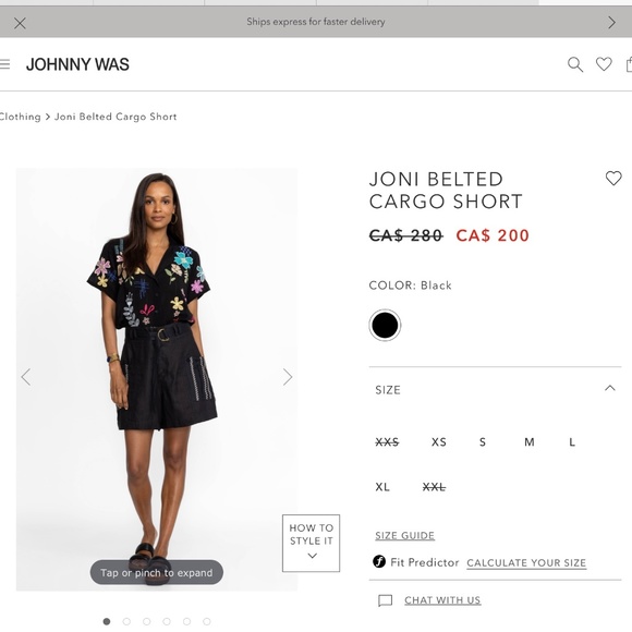 Johnny Was Pants - Johnny Was “Joni belted cargo short”